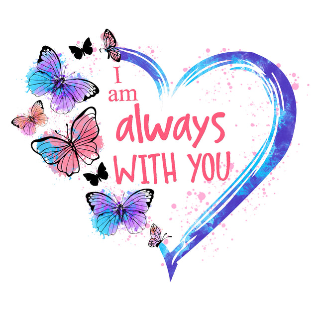 Memoriam I am Always With You 100% Cotton Fabric Panel Block MBK114