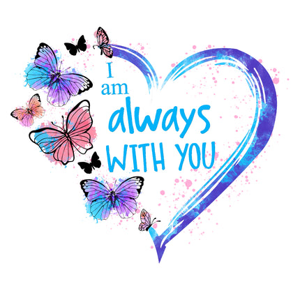 Memoriam I am Always With You 100% Cotton Fabric Panel Block MBK115
