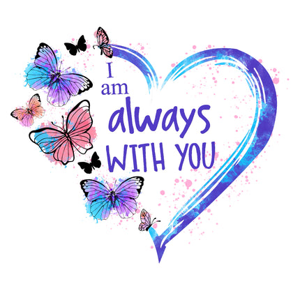 Memoriam I am Always With You 100% Cotton Fabric Panel Block MBK116