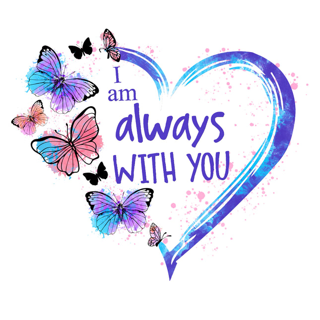 Memoriam I am Always With You 100% Cotton Fabric Panel Block MBK116