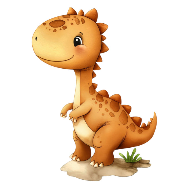 Cartoon dinosaur quilt block