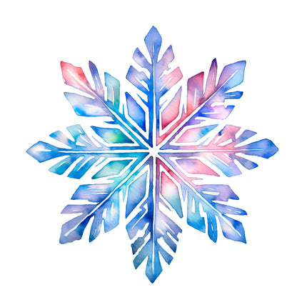 Snowflake 100% Cotton Fabric Panel Block O431