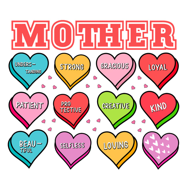 Mother 100% Cotton Fabric Panel Block O703