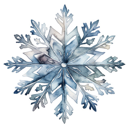 Snowflake 100% Cotton Fabric Panel Block O841