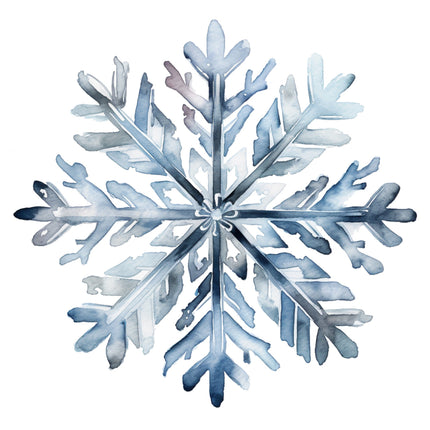 Snowflake 100% Cotton Fabric Panel Block O842