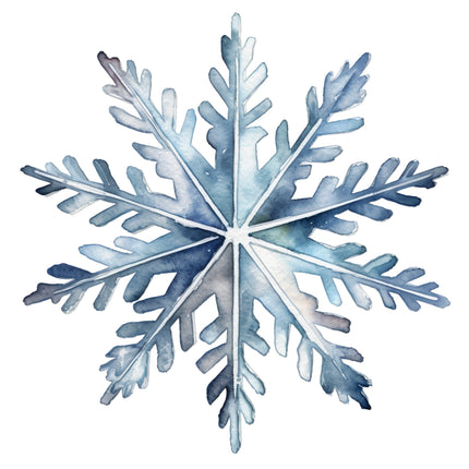 Snowflake 100% Cotton Fabric Panel Block O843