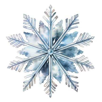 Snowflake 100% Cotton Fabric Panel Block O844
