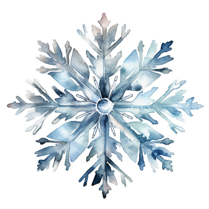 Snowflake 100% Cotton Fabric Panel Block O847