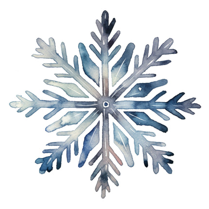 Snowflake 100% Cotton Fabric Panel Block O848