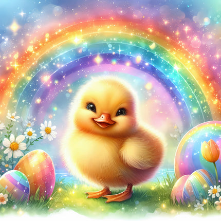 easter duck fabric panel