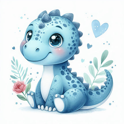 Dinosaur 100% Cotton Fabric Panel Block P1300