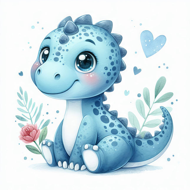 Dinosaur 100% Cotton Fabric Panel Block P1300