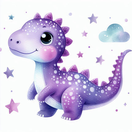 Dinosaur 100% Cotton Fabric Panel Block P1302