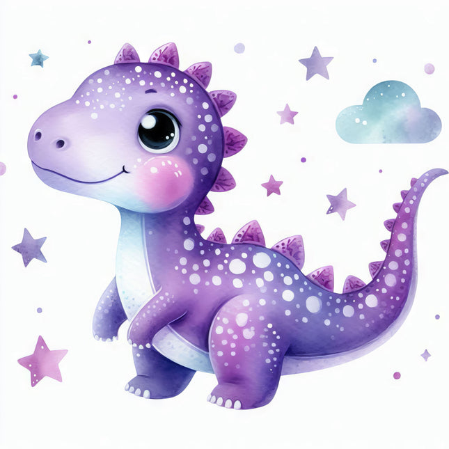 Dinosaur 100% Cotton Fabric Panel Block P1302