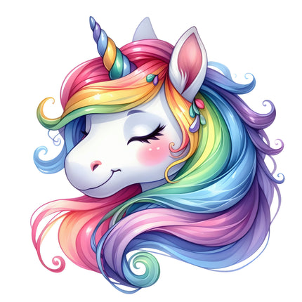 Unicorn 100% Cotton Fabric Panel Block P149