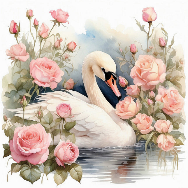 swan quilt square