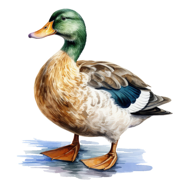 mallard duck fabric panel