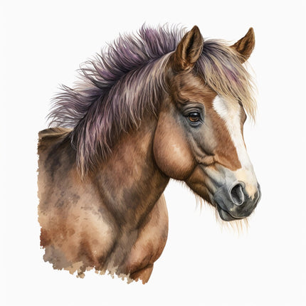 Pony 100% Cotton Fabric Panel Block AM1719