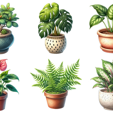 6 Piece 3"x3" Plants 100% Cotton Fabric Panel Squares Quilting Blocks