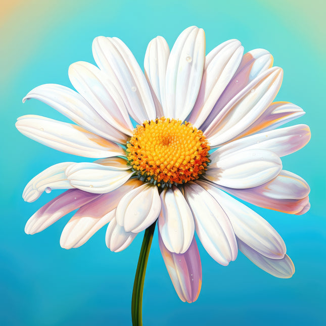 Daisy Flower 100% Cotton Fabric Panel Block Q708