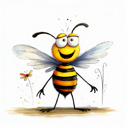 Bee 100% Cotton Fabric Panel Block R108