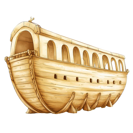 Noah's Ark 100% Cotton Fabric Panel Block R12397