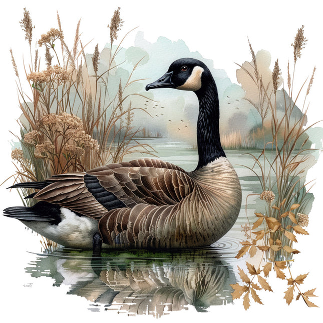 Canadian goose fabric panel