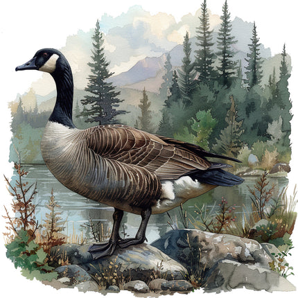 Canadian goose fabric panel