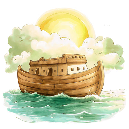 Noah's Ark fabric panel