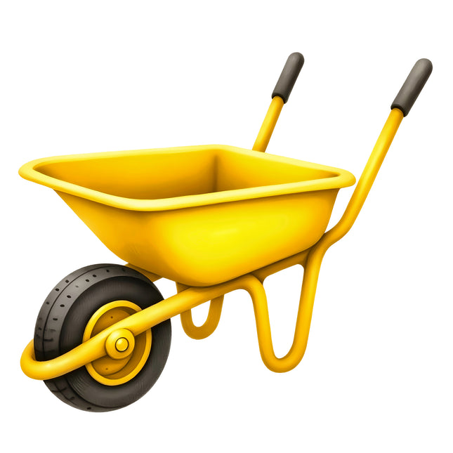 Wheelbarrow 100% Cotton Fabric Panel Block R24843