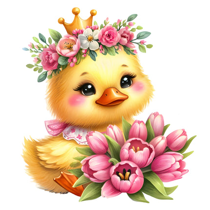 Duck Duckling 100% Cotton Fabric Panel Block R27022