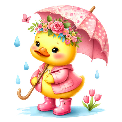 Duck Duckling 100% Cotton Fabric Panel Block R29000