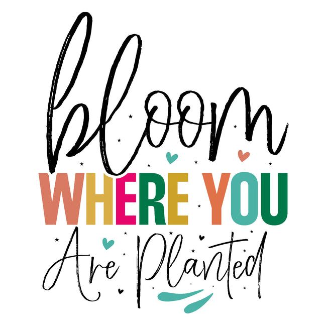 Motivational Positive Quote 100% Cotton Fabric Panel Block S1003