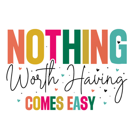 Motivational Positive Quote 100% Cotton Fabric Panel Block S1010