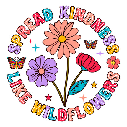 Spread Kindness 100% Cotton Fabric Panel Block S1014