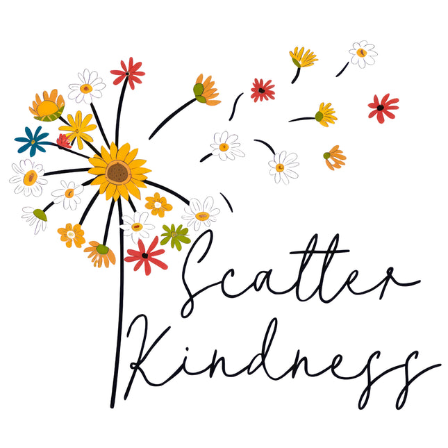 Scatter Kindness 100% Cotton Fabric Panel Block S1016