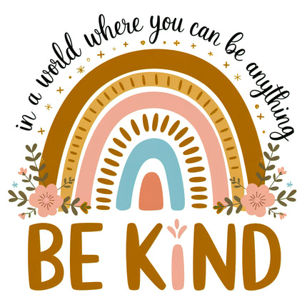 Be Kind 100% Cotton Fabric Panel Block S3061