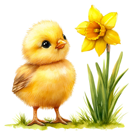 Duckling 100% Cotton Fabric Panel Block S4148