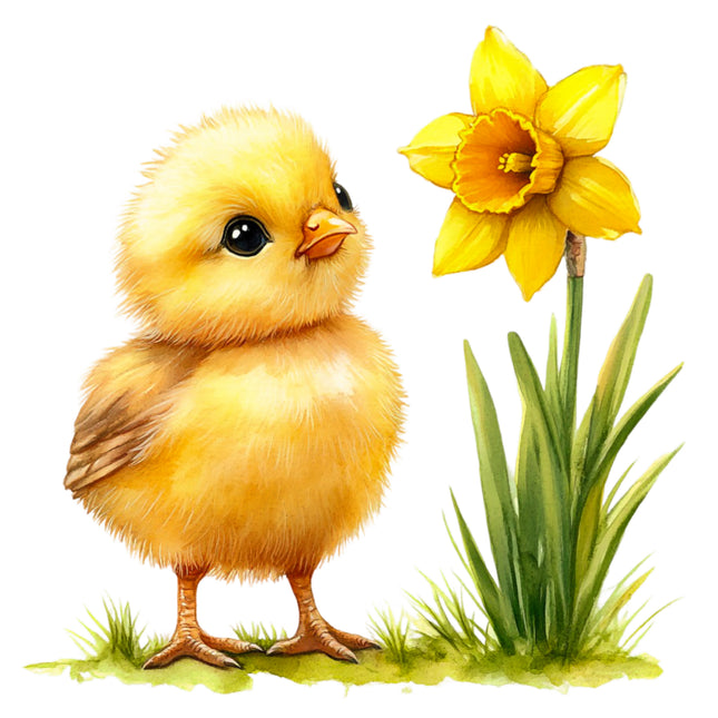 Duckling 100% Cotton Fabric Panel Block S4148