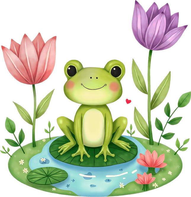 Frog 100% Cotton Fabric Panel Block S4154