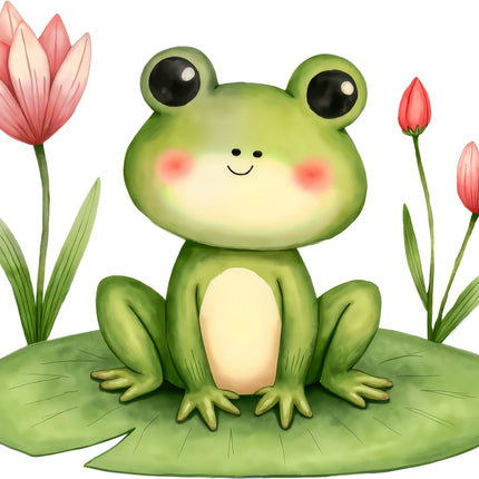 Frog 100% Cotton Fabric Panel Block S4158