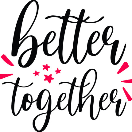 Better Together 100% Cotton Fabric Panel Block S5006