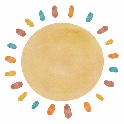 Sun 100% Cotton Fabric Panel Block S51