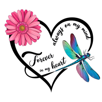 Dragonfly Memoriam Memory 100% Cotton Fabric Panel Block S601