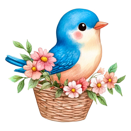 Bird 100% Cotton Fabric Panel Block S6012