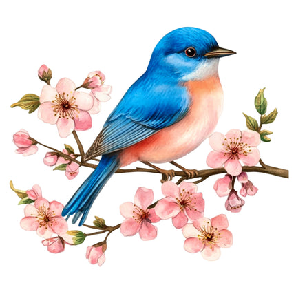 Bird 100% Cotton Fabric Panel Block S6016