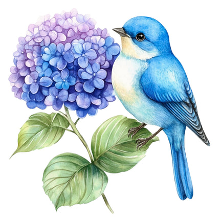 Bird 100% Cotton Fabric Panel Block S6017