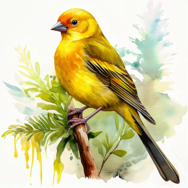 canary cotton quilting panel