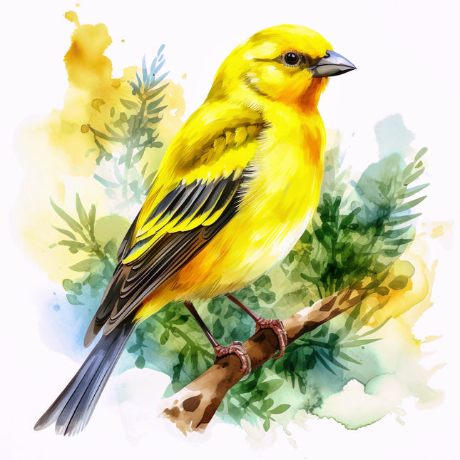 canary cotton quilting panel