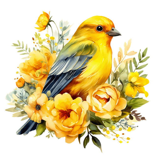 canary cotton quilting panel